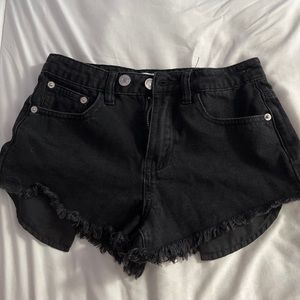 Adika black jean shorts